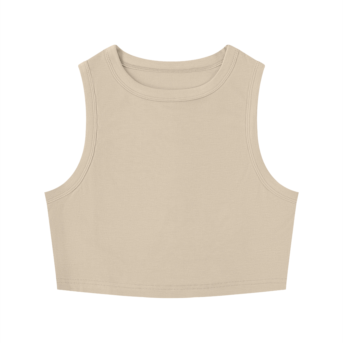 Women's Tight Crewneck Crop Tank Top