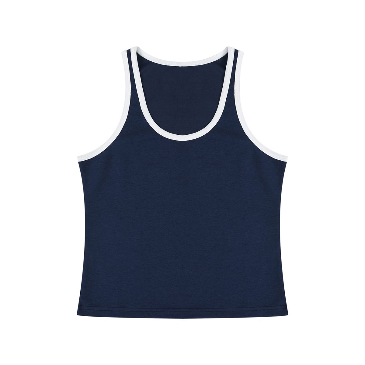 Women's Color Block Cropped Tank Top