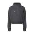 Cropped Half-Zip Sweatshirt