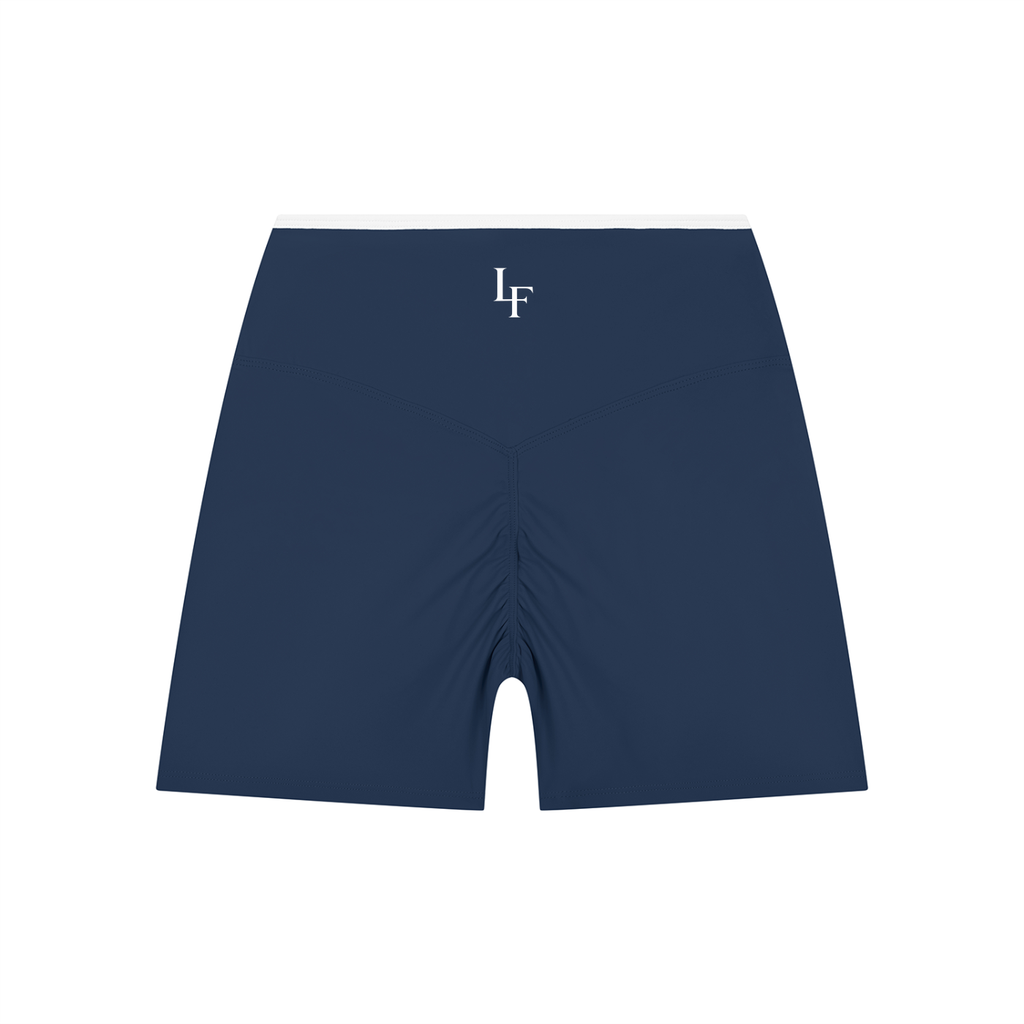 Women’s High Rise Color Block Yoga Shorts