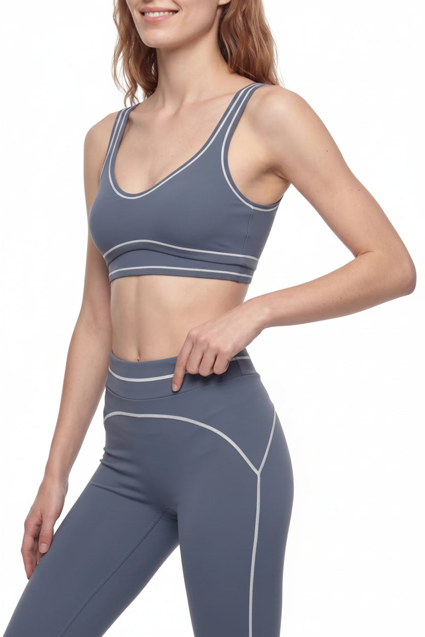 Women’s Topstitching Yoga Sports Bra